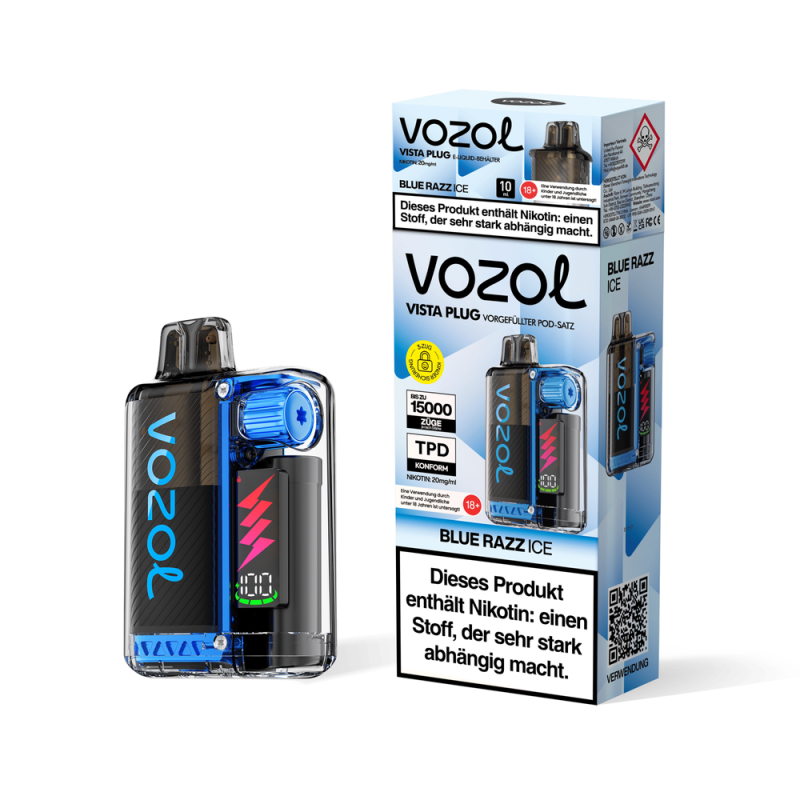 Vozol Vista 15K - Blueberry Razz Ice