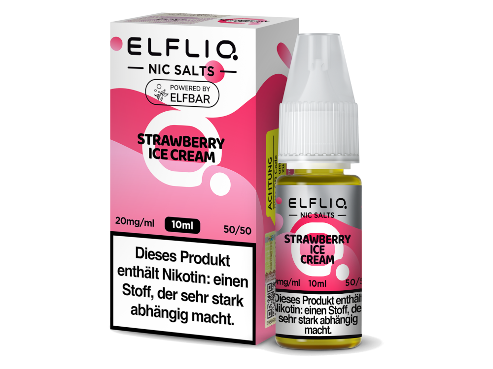 Elfliq 10ml - Strawberry Ice Cream